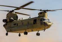 U.S. Army CH-47 Chinook cargo helicopter
