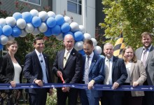 FAA Administrator Bryan Bedford ribbon cutting for Maryland voice switch manufacturing plant