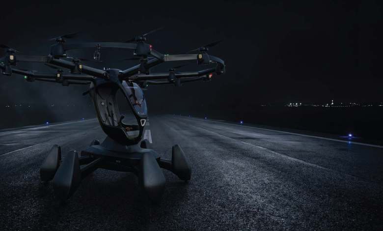 The evolution of aviation infrastructure is being evaluated alongside new aircraft technologies (pictured, Hexa from LIFT Aircraft). [Credit: Springfield-Beckley Municipal Airport/Google AI]