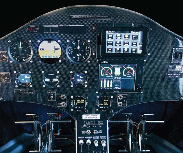 Velis panel includes instruments
monitoring the battery’s charge. [Credit: Kagen Nelson/Elemental]