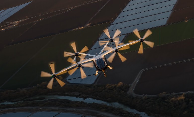 Joby Aviation electric eVTOL air taxi flying