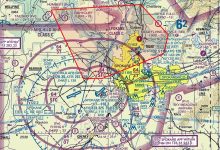 Wildfires in Spokane, Washington, are north of three major airports and still growing and uncontained as of Tuesday. [Credit: SkyVector/FAA]