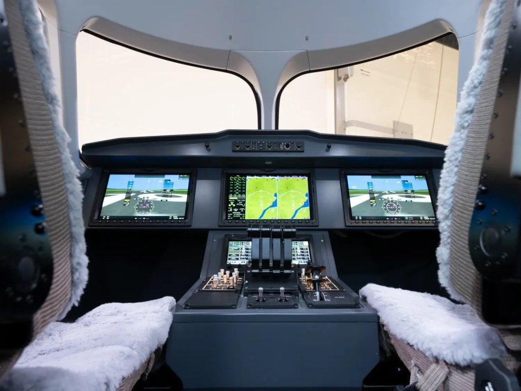 Heart Aerospace X1 electric demonstrator cabin mock-up