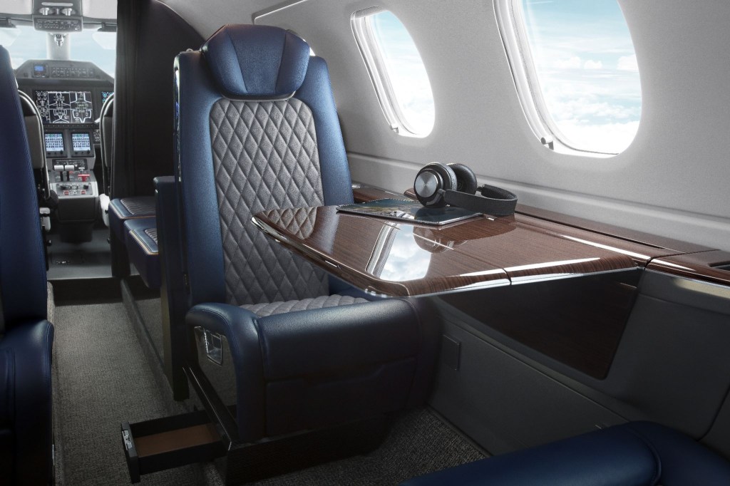 Embraer Phenom 300EV cabin interior