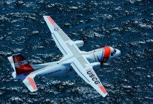 A Coast Guard HC-144 Ocean Sentry was deployed in the search. [Credit: U.S. Coast Guard]
