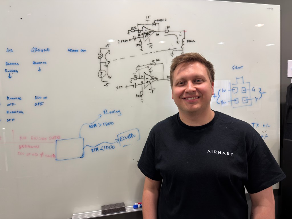 Airhart Aeronautics founder and CEO Nikita Ermoshkin has big goals. [Credit: Max Trescott]