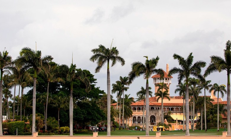 President Donald Trump Mar-a-Lago estate in Palm Beach Florida