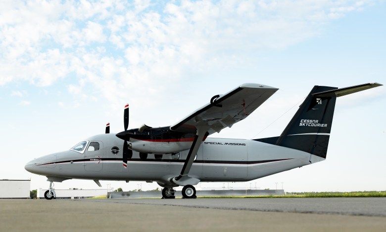 Textron Aviation Merlin Labs autonomous Cessna SkyCourier UX for military logistics