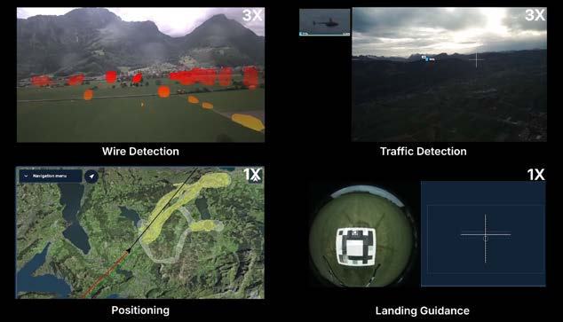 ilotEye is building a camera system that can detect traffic and wires, even if the object appears at only a few pixels in size. That would be almost invisible to pilots on a typically sized, in-cockpit display. [Credit: Daedalean PilotEye]