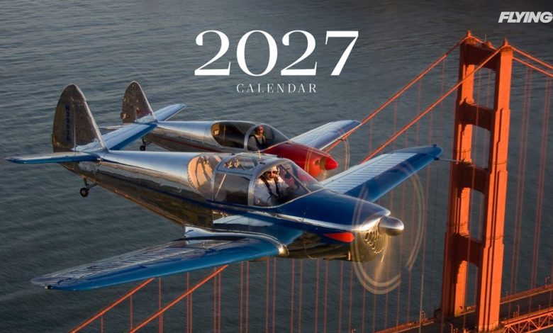 ront of the 2027 FLYING calendar [Credit: FLYING]
