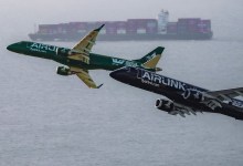 Airlink Embraer E-Jets in rugby livery flying in South Africa