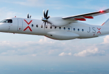 Heart Aerospace hybrid electric ES-30 airliner with JSX livery