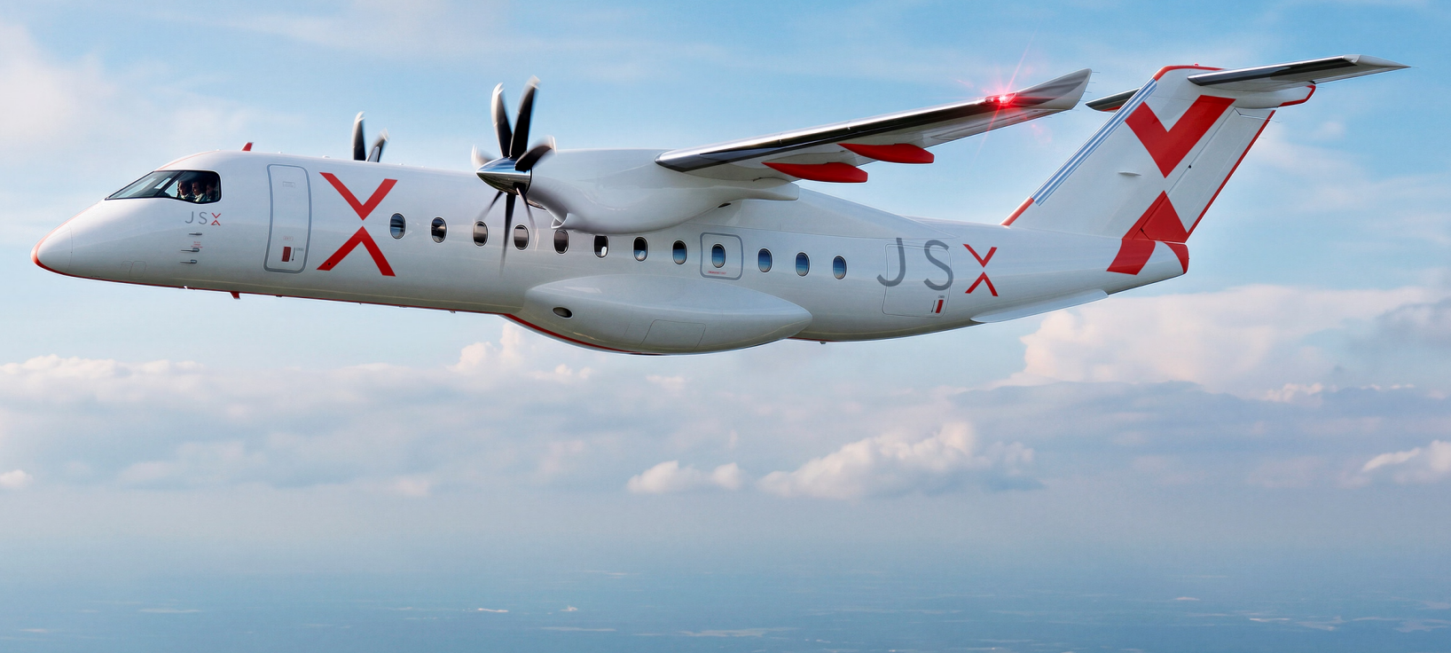 Heart Aerospace hybrid electric ES-30 airliner with JSX livery