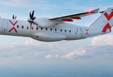 Heart Aerospace hybrid electric ES-30 airliner with JSX livery