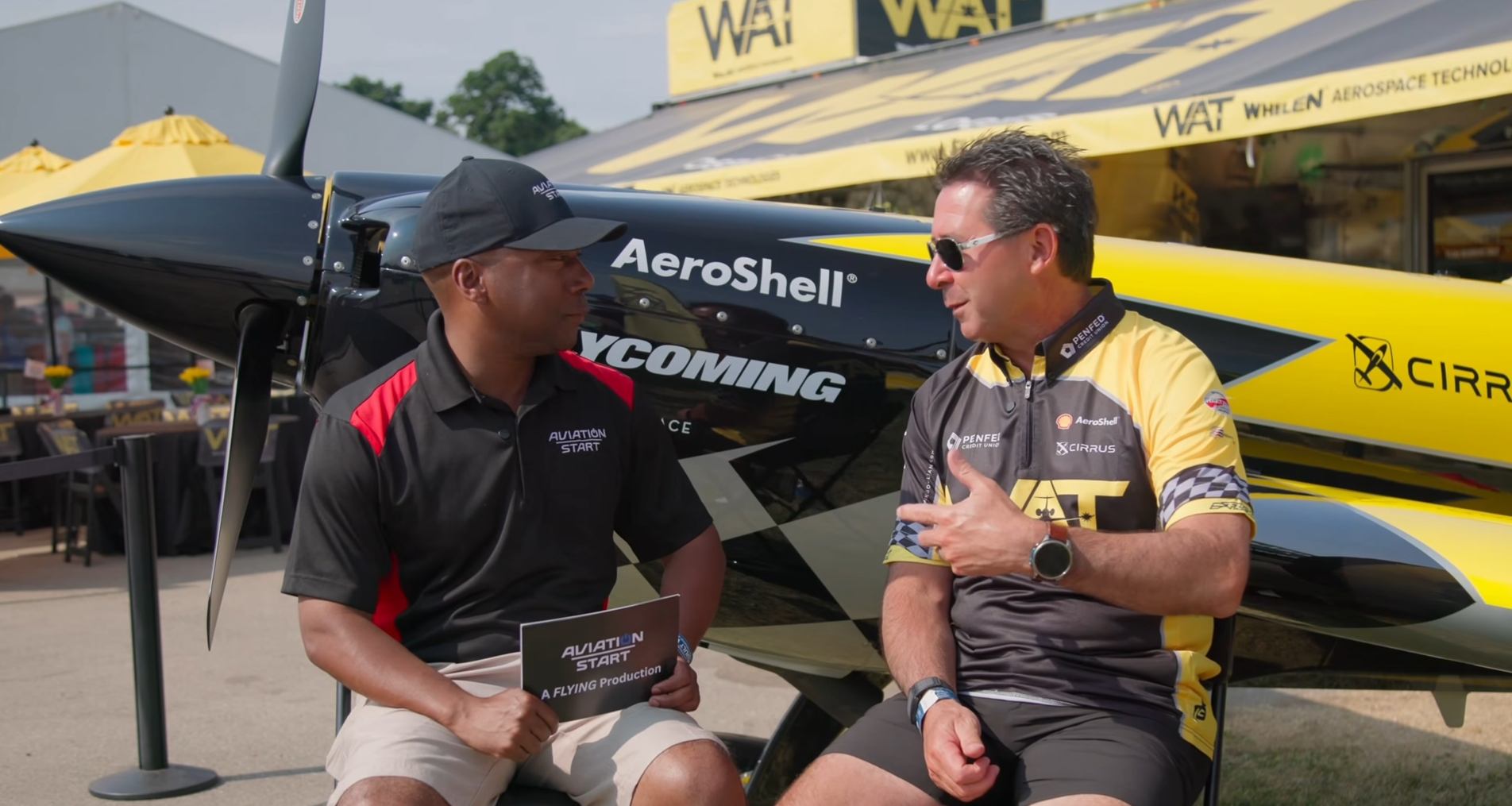 In this episode of the ‘Aviation Start’ podcast, a FLYING production, host Jamail Larkins sits down with Michael Goulian, national aerobatic champion and Red Bull Air Race pilot, to lay out the real pathway into airshow flying. [Credit: FLYING]