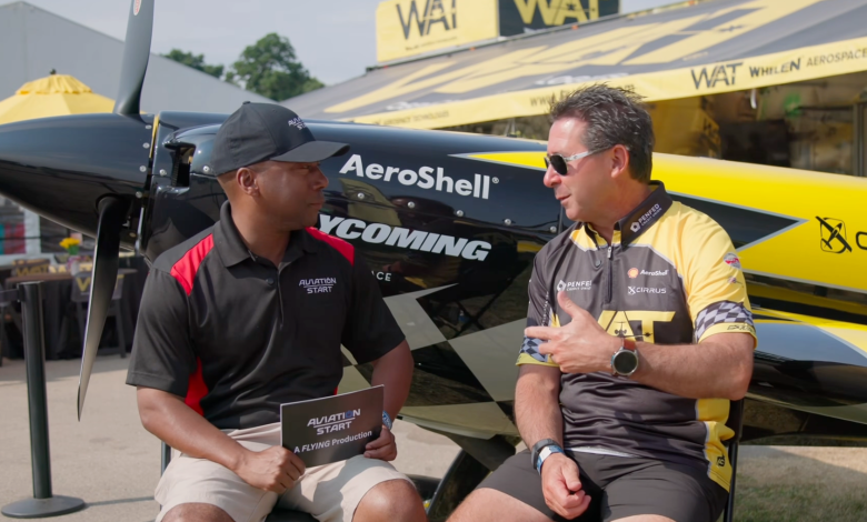 In this episode of the ‘Aviation Start’ podcast, a FLYING production, host Jamail Larkins sits down with Michael Goulian, national aerobatic champion and Red Bull Air Race pilot, to lay out the real pathway into airshow flying. [Credit: FLYING]