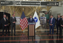 U.S. Transportation Secretary Sean Duffy news conference at Reagan Airport in Washington D.C.
