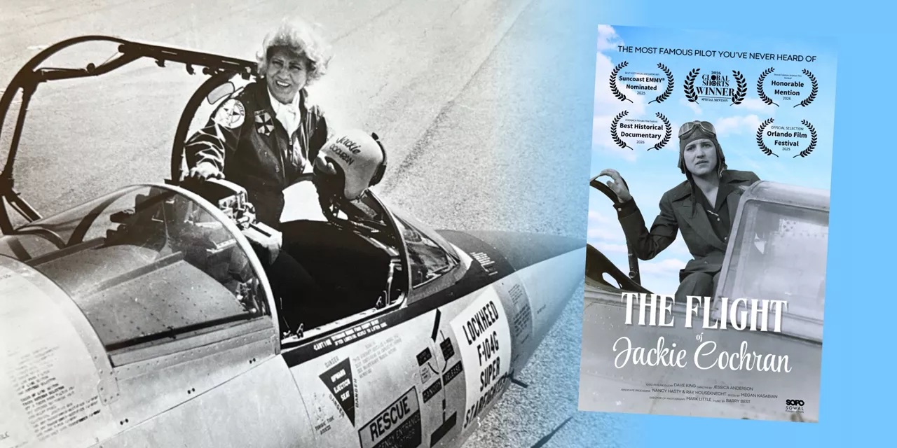 A documentary film based on a book and a one-woman show about Jacqueline Cochran goes beyond the searchable information into the backstory of this self-made, highly accomplished and complicated aviator. [Credit: Museum of Flight]
