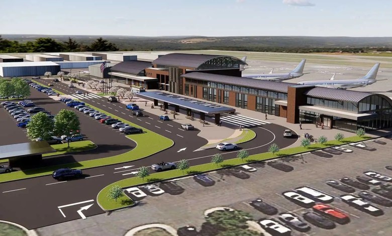 Washington Manassas Airport commercial service rendering