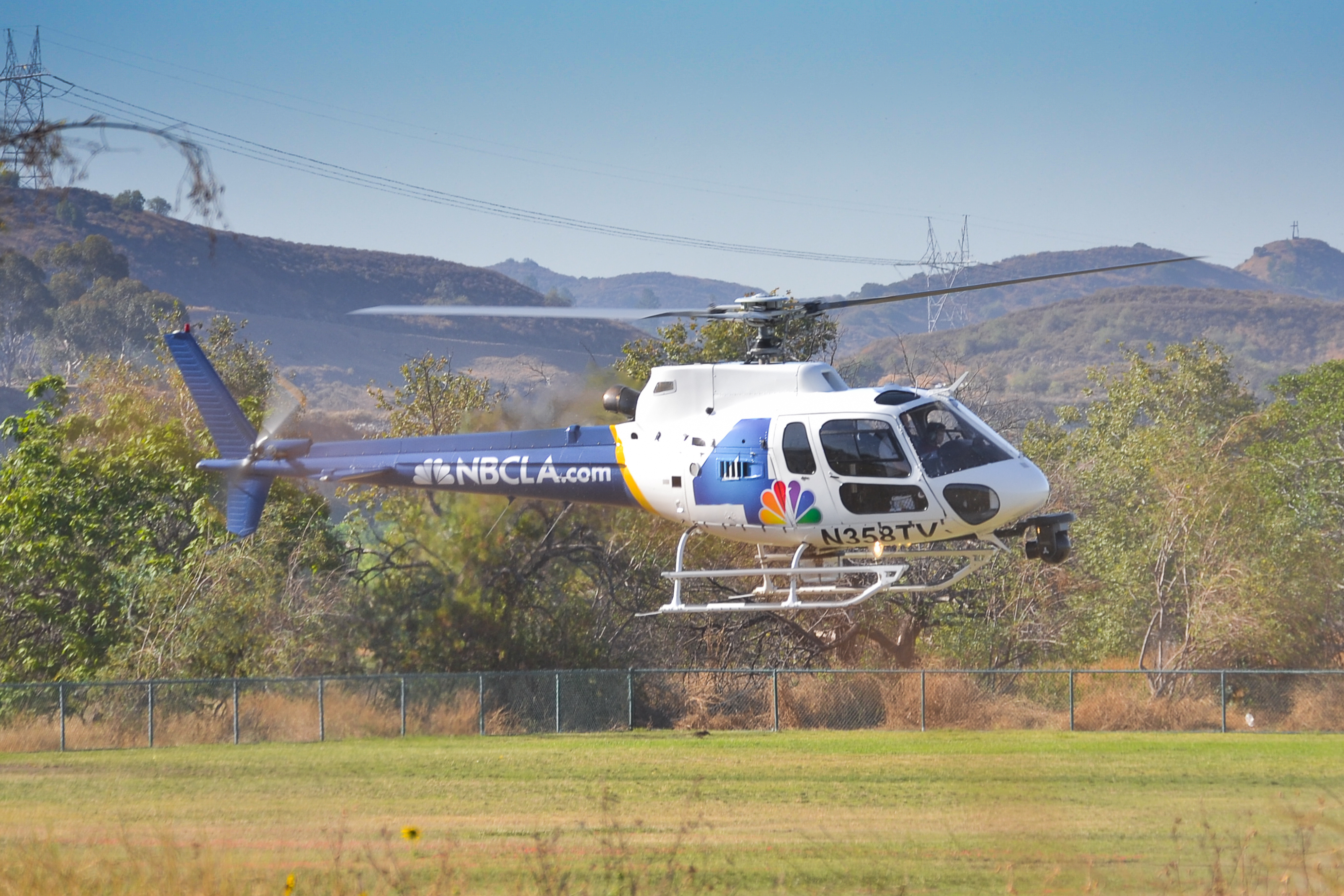 A helicopter used by KNBC-TV [Credit: Shutterstock]