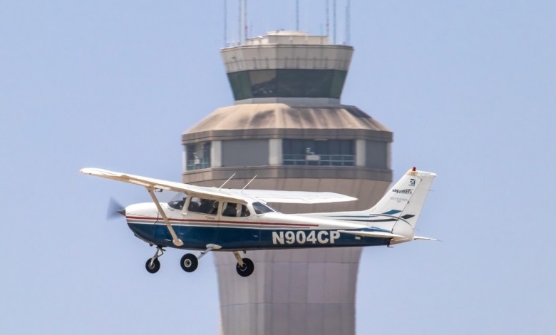 aircraft air traffic control tower