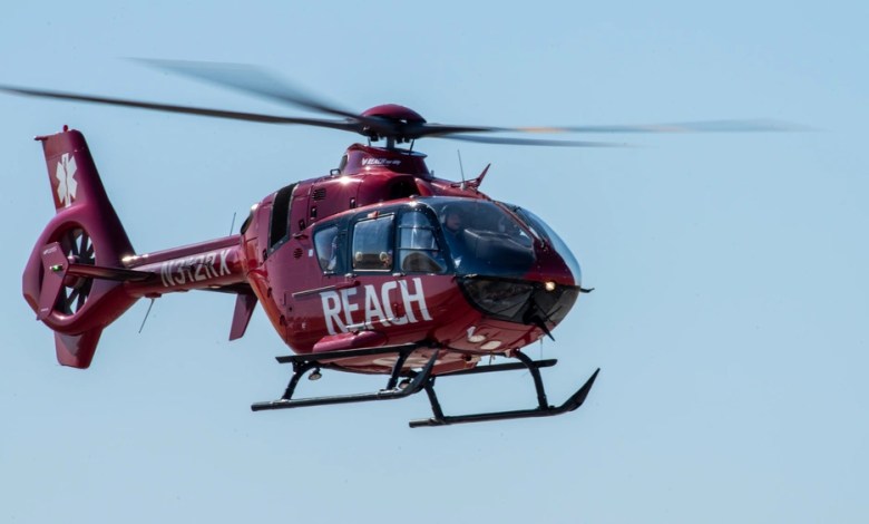 Reach Air Medical Services helicopter [Credit: U.S. Air Force/Kenneth Abbate]