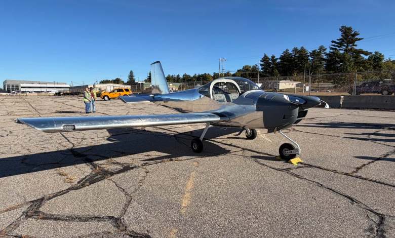 A Van's RV-12iS built by New Hampshire students [Credit: Manchester School District]