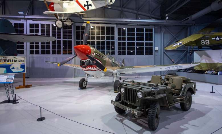 Curtiss P-40 Wildcat on display at EAA Aviation Museum in Oshkosh