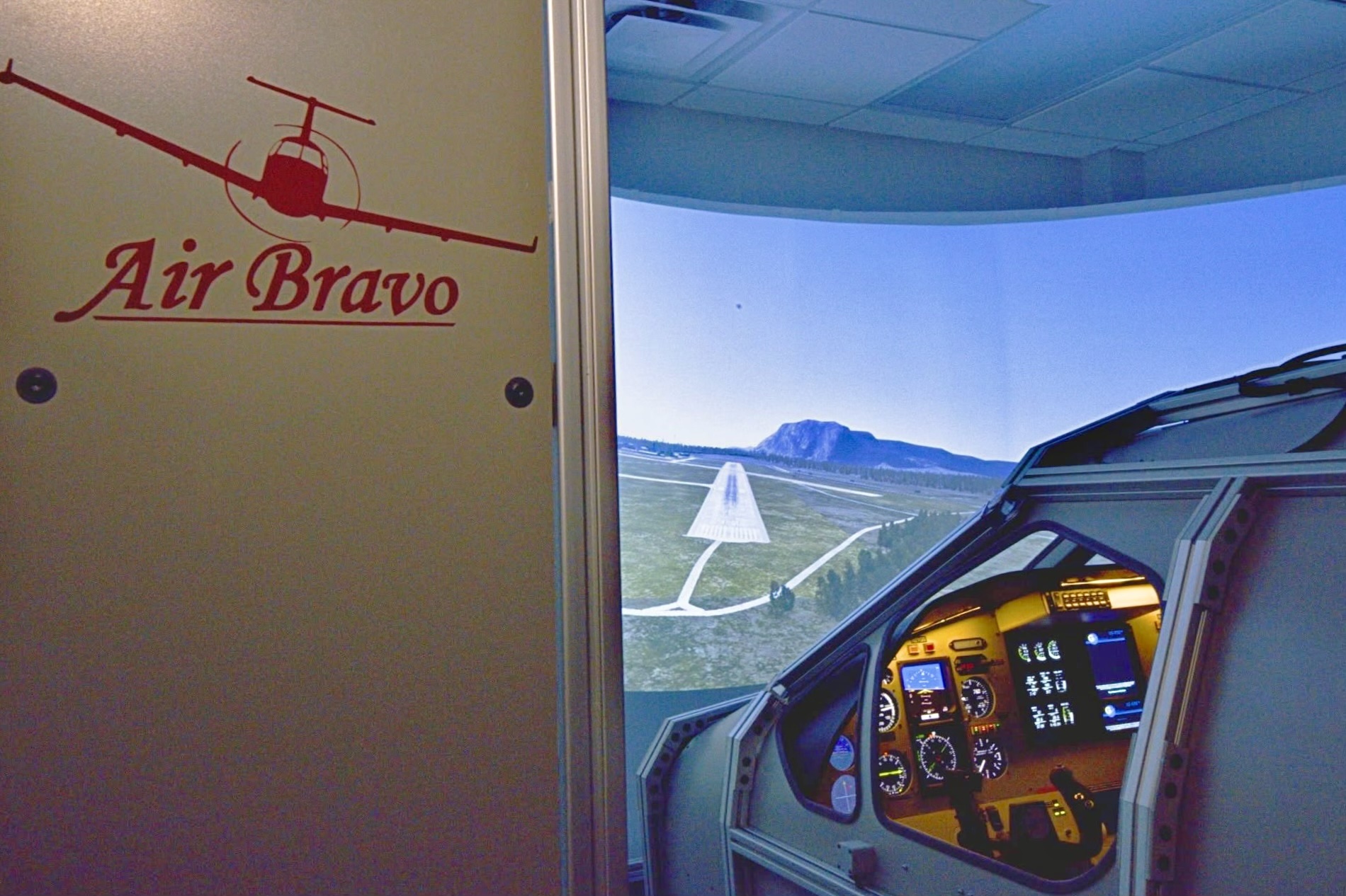 Air Bravo install of one-G Simulaton Swiss 12 AATD [Credit: one-G Simulation]
