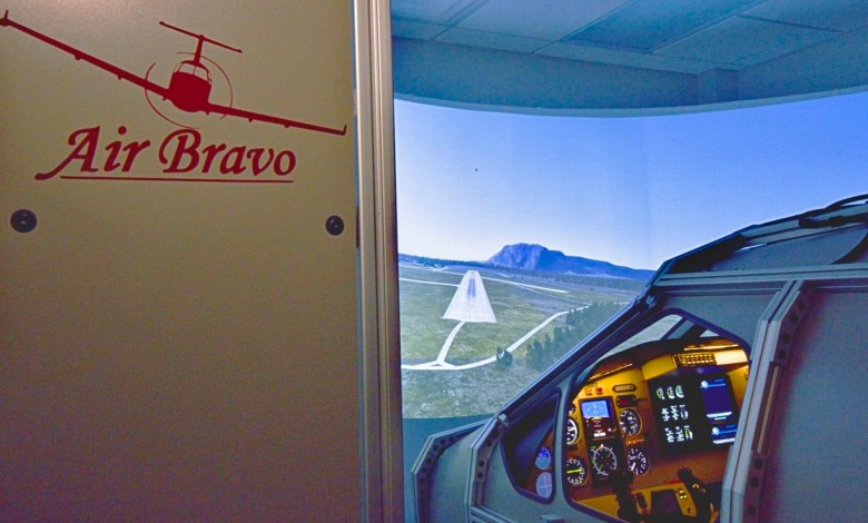 Air Bravo install of one-G Simulaton Swiss 12 AATD [Credit: one-G Simulation]