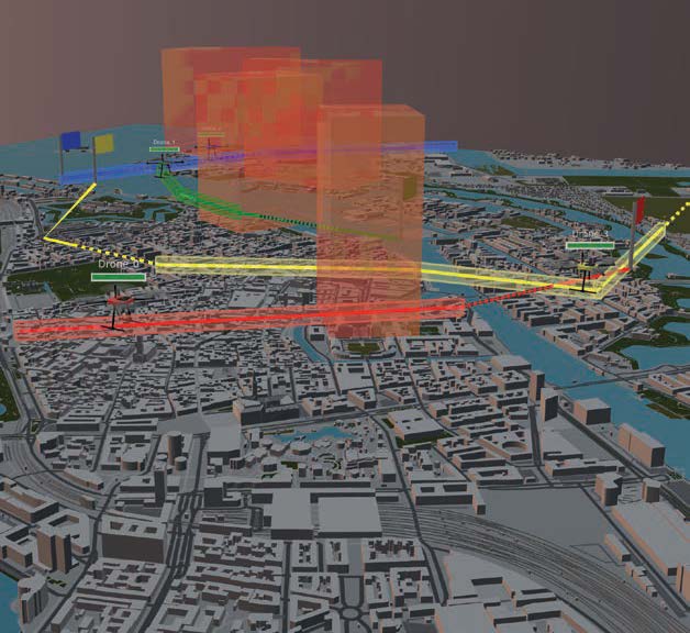 SkyPuzzler is developing digital air traffic control technology to help regulators safely manage the growing drone population. [Credit: SkyPuzzler]