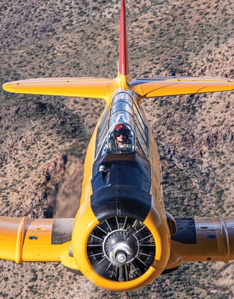 Author Sean Siff relives some of the intensive flight maneuvers that prepared his grandfather for WWII aerial combat. [Credit: David McKay]