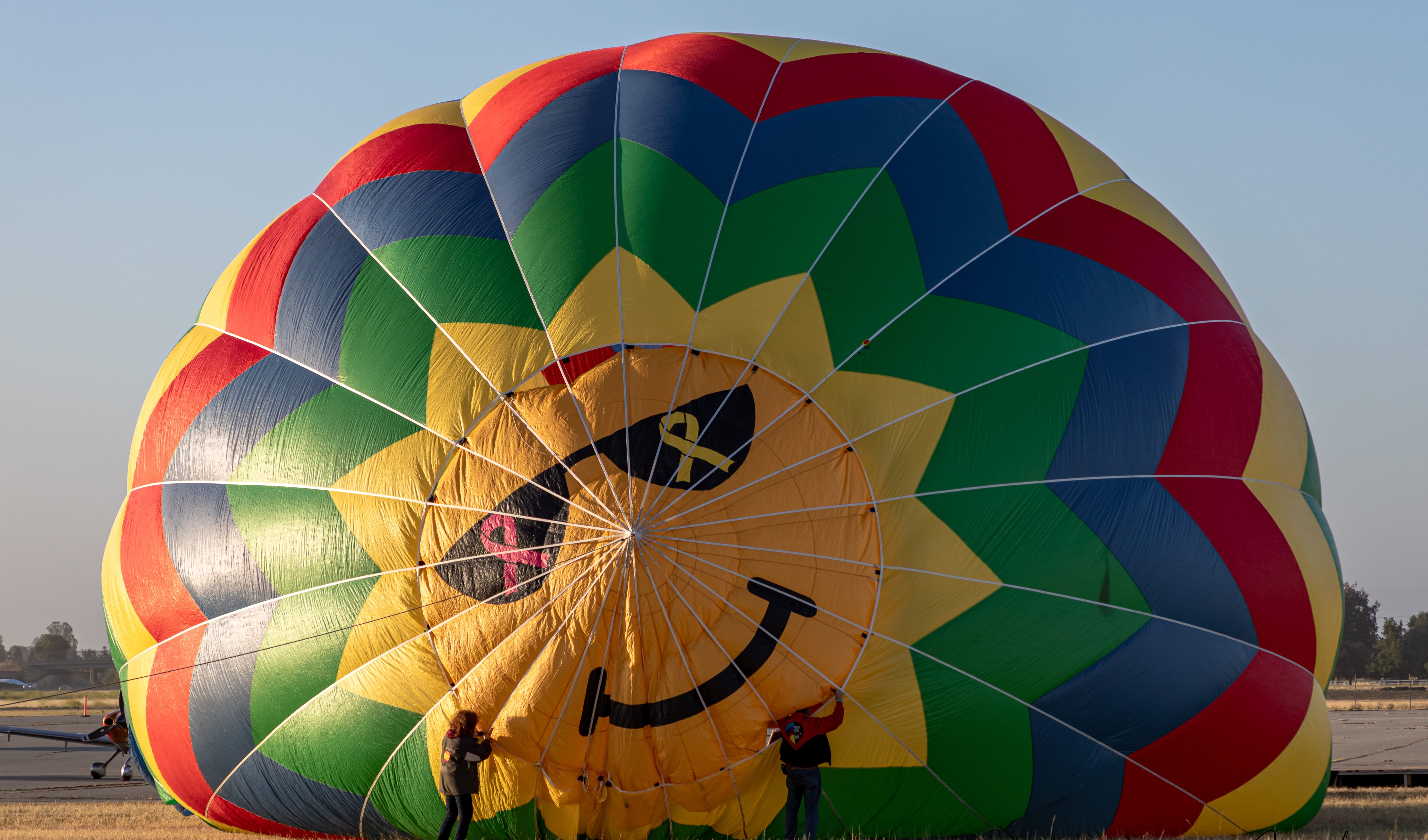 Hot-air balloon at the San Martin Airport Food Truck Fly-In [Credit: Niki Britton]