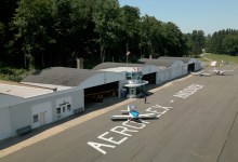 aircraft on tarmac at Aeroflex-Andover Airport in New Jersey