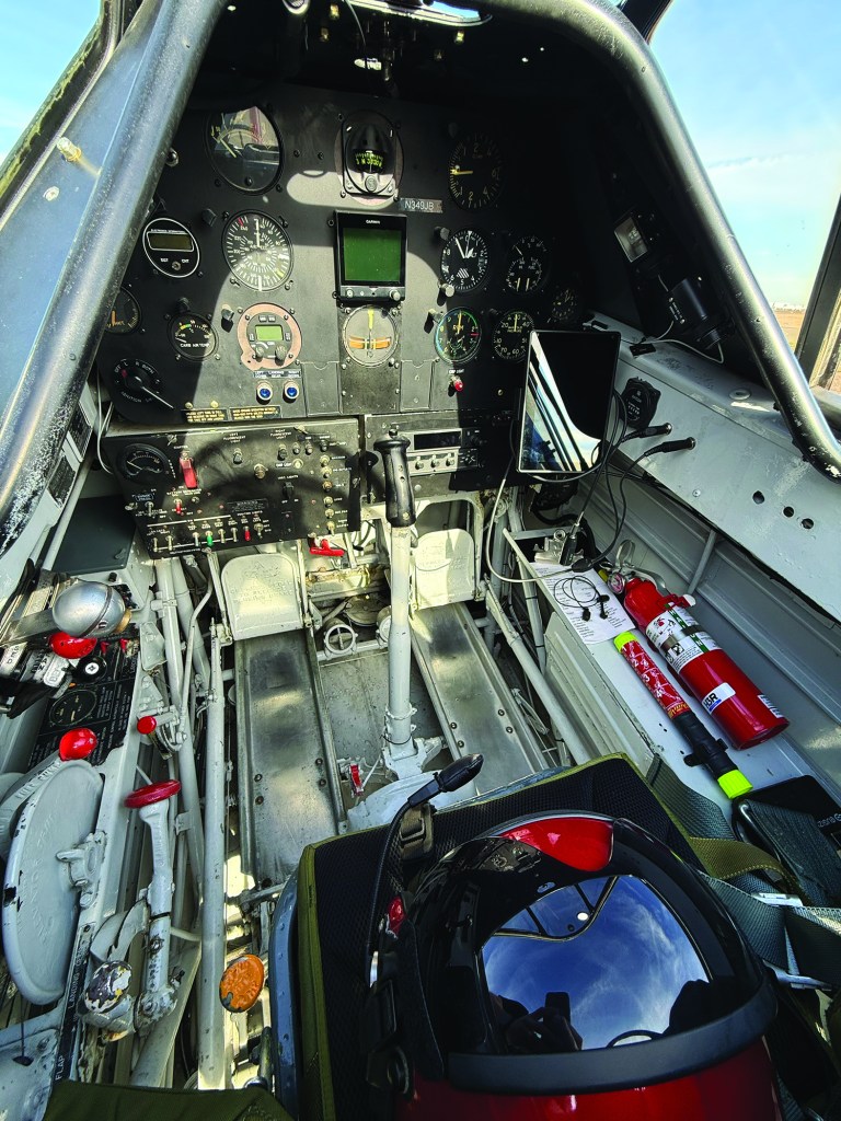 Inside the T-6 cockipit [Credit: Sean Siff]