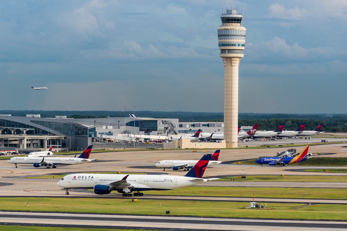 Air traffic control tower in Atlanta