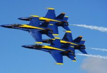 U.S. Navy Blue Angels in formation flight [FLYING Archive]