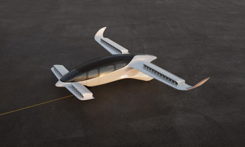 Lilium Jet in Flight Artist Rendering