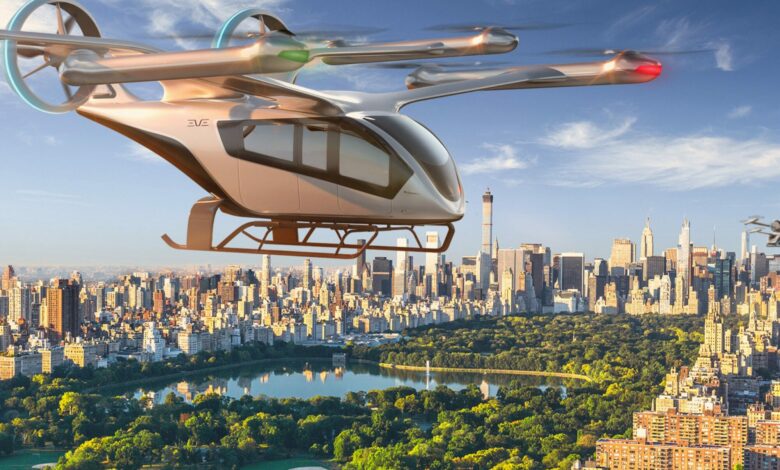 Artist rendering: Eve eVTOL