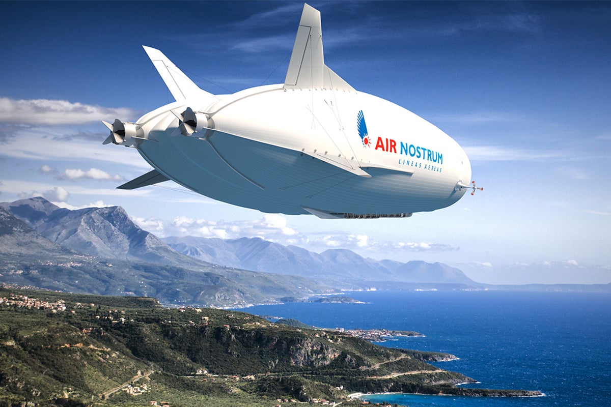 Artist Rendering of Airlander 10 in flight