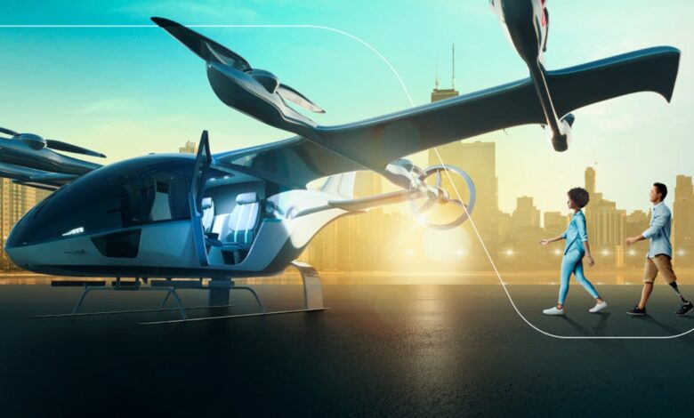 artist rendering of air taxi