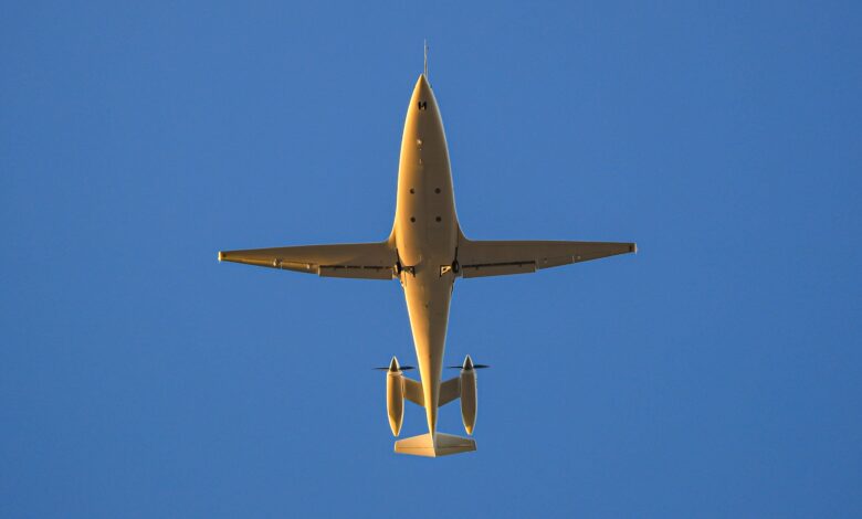 Eviation Alice flies overhead