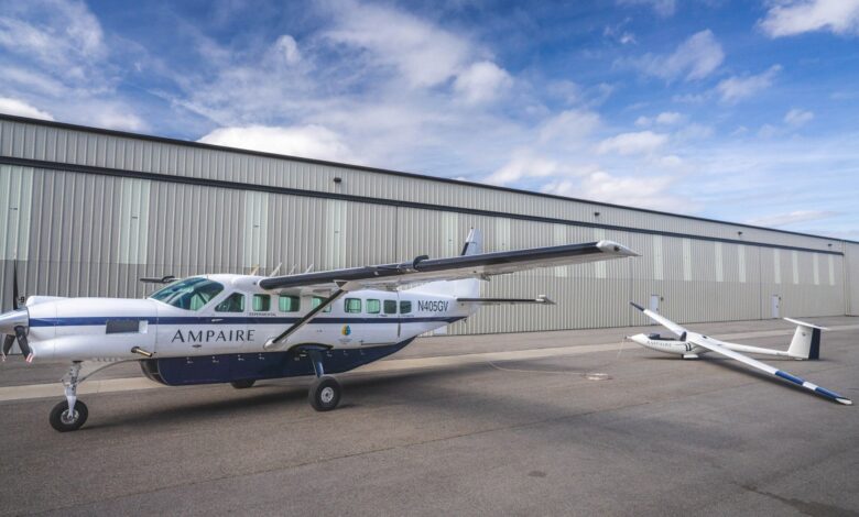 Ampaire Magpie Eco Caravan hybrid electric aircraft