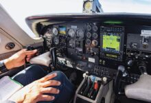 While modern avionics make cross-country flight easier, carry a current paper sectional with you and make sure you can read it. [Credit: Stephen Yeates]