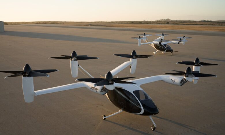 Joby prototype eVTOL air taxi aircraft Marina California