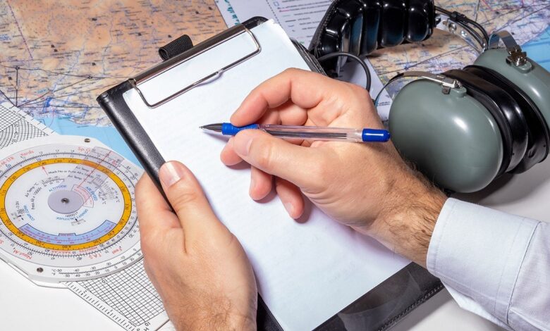 In ground school, student pilots learn important skills such as how to access and interpret weather, calculate aircraft performance, and use a checklist. [Credit: Adobe Stock]