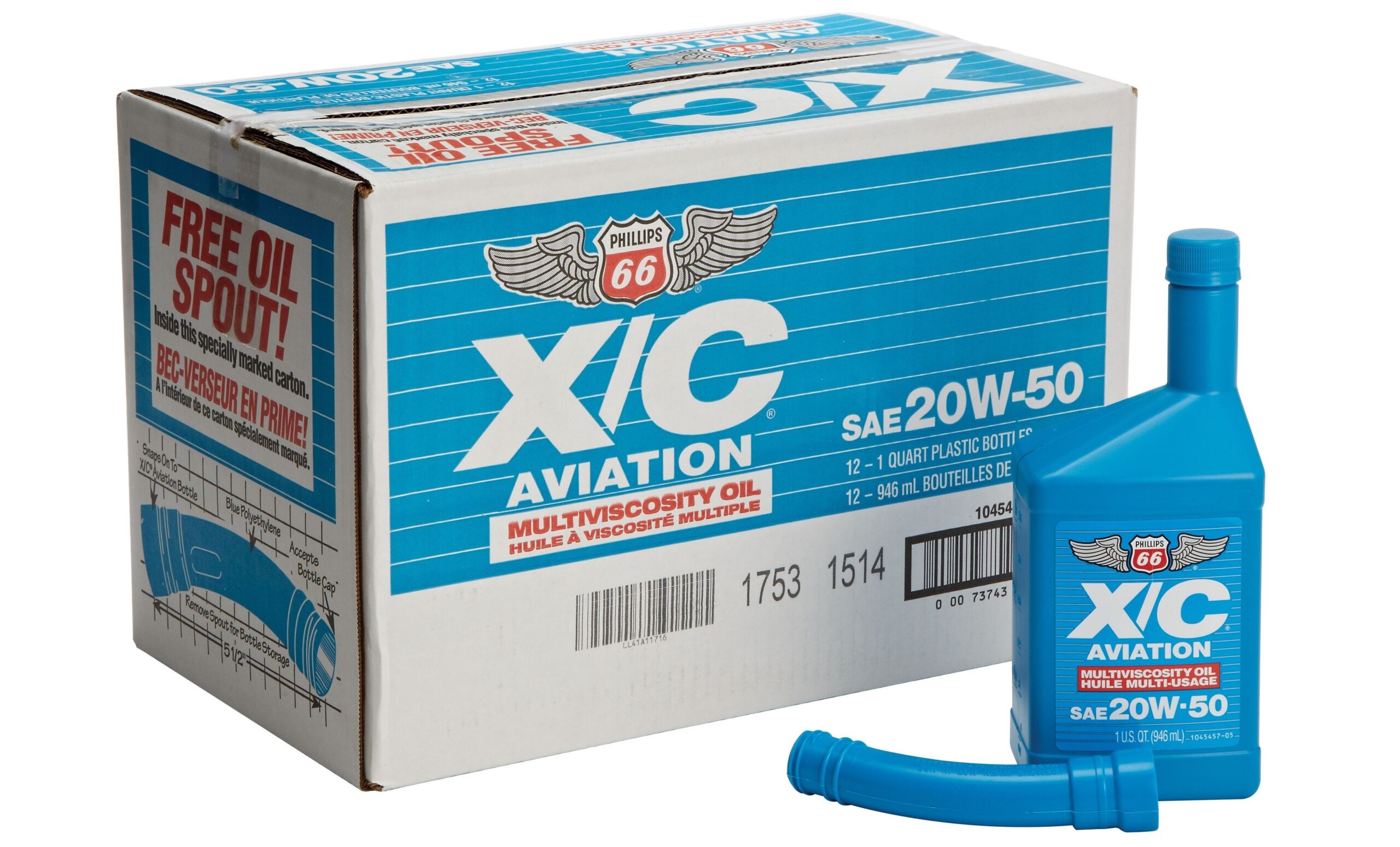 Phillips 66 X/C Aviation Oil 