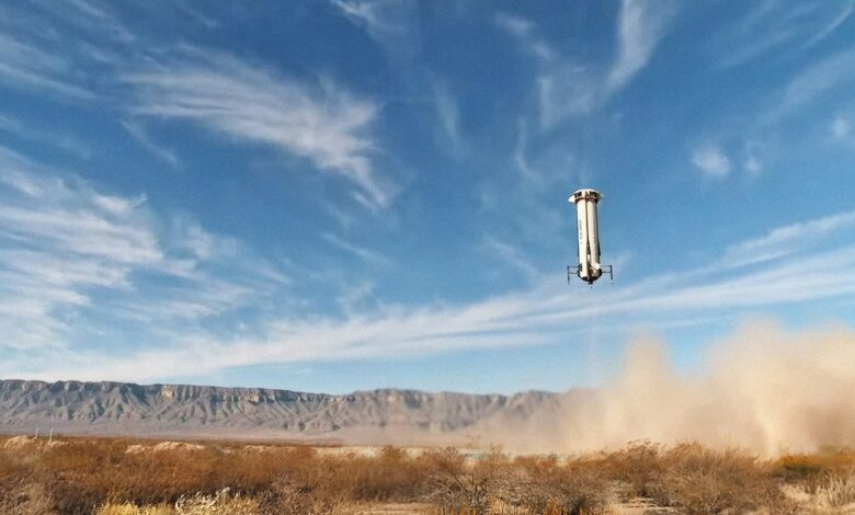 Blue Origin New Shepard space tourism mission