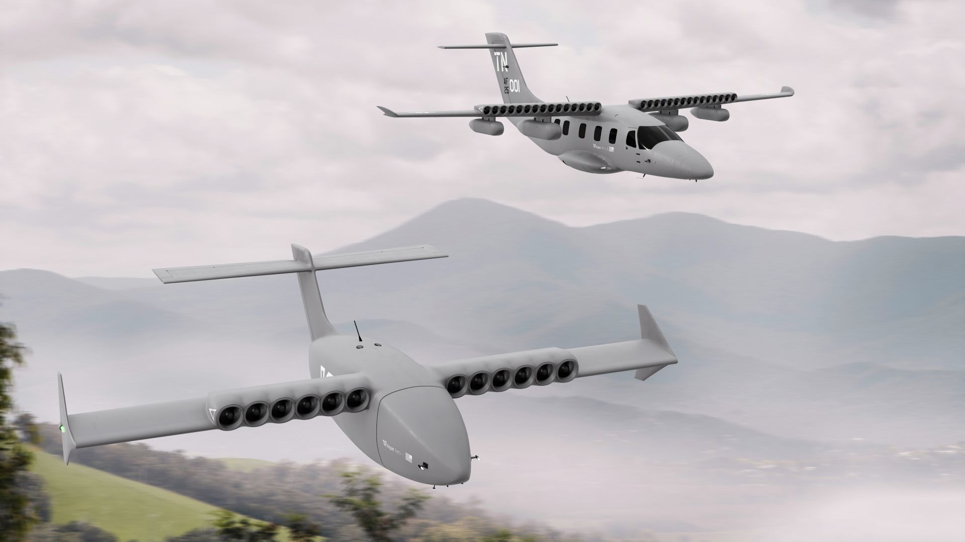 Whisper Aero Air Force autonomous quiet logistics aircraft