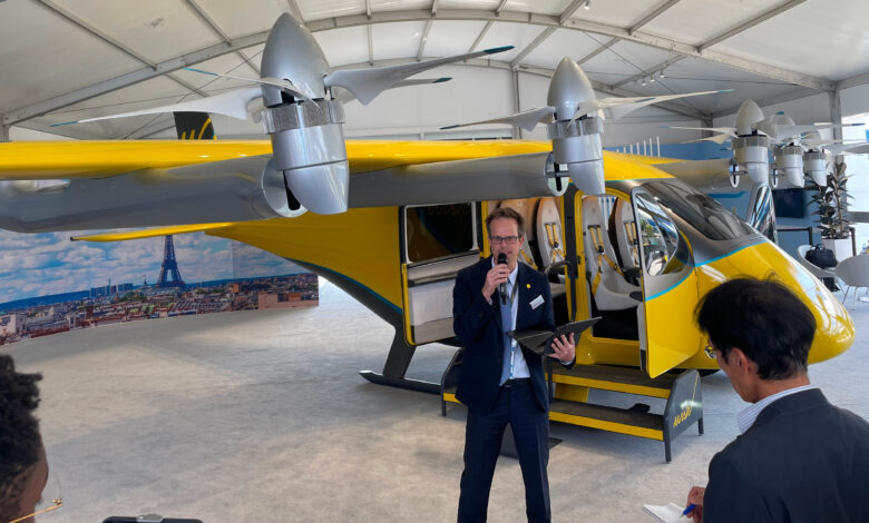 Wisk Aero Generation 6 electric self-flying eVTOL air taxi at Paris Air Show